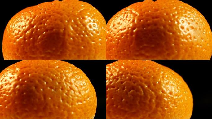 旋转普通话。新鲜橘子