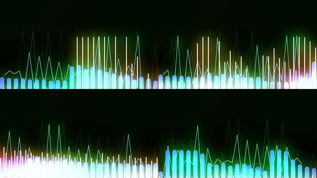 未来数字蓝色锐舞音乐音频背景-30秒-ALT版本