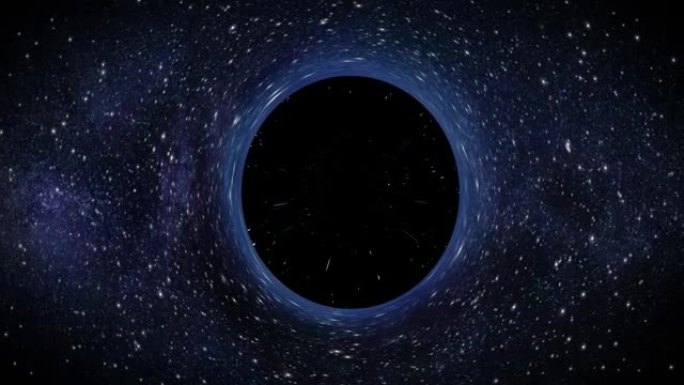 黑洞引力奇点在宇宙中移动