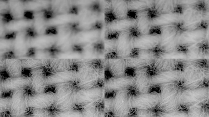 显微镜下的纤维白布或绷带