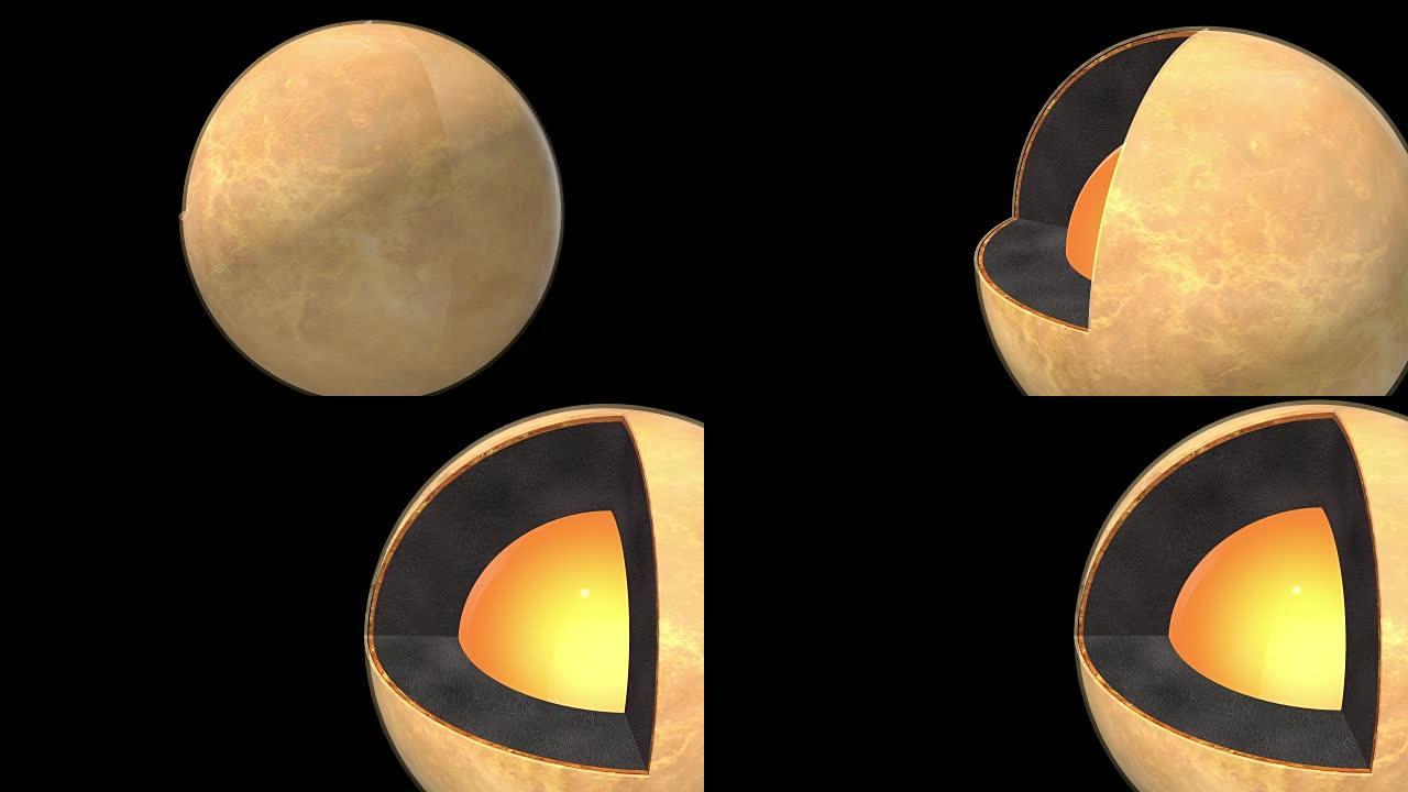 金星结构-逼真的内饰-向右
