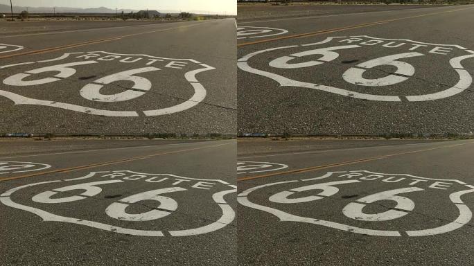 美国加利福尼亚州安博伊66号公路标记