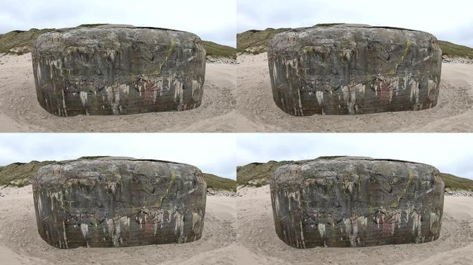 混凝土地堡，大西洋墙，第二次世界大战，纪念，北海，4K