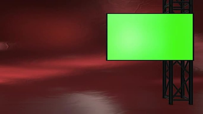 红色虚拟场景工作室背景脱口秀舞台3d渲染