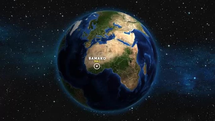 地球放大地图-马里巴马科