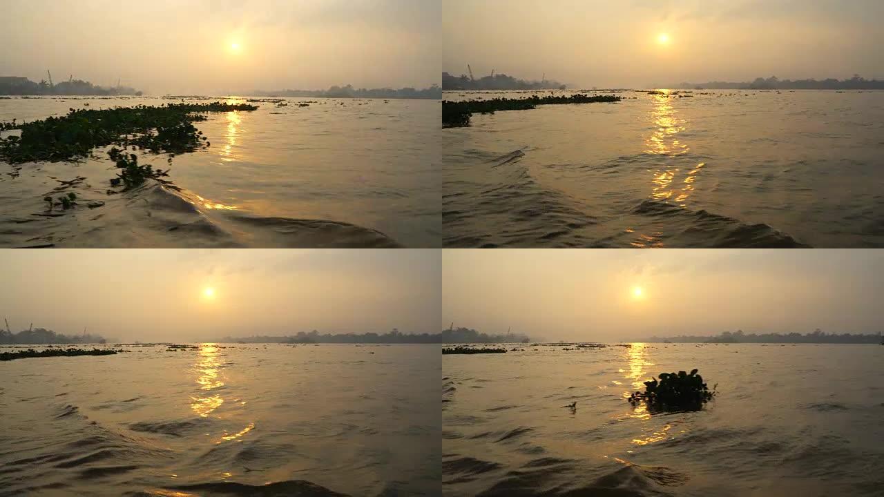 湄公河的日出