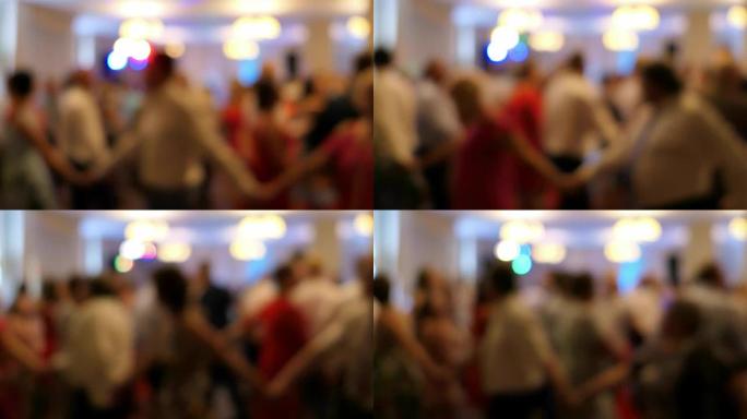 匿名人士在婚礼派对上跳舞