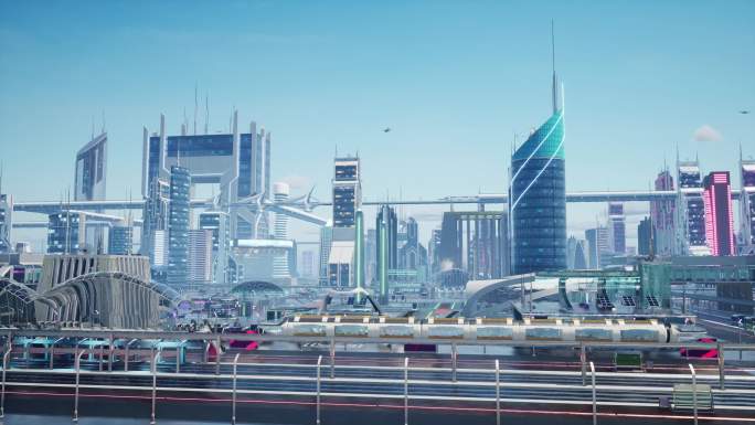 元宇宙 未来城市 科技城市 赛博朋克虚拟