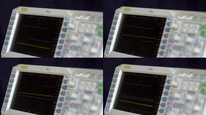 示波器屏幕上显示的电信号