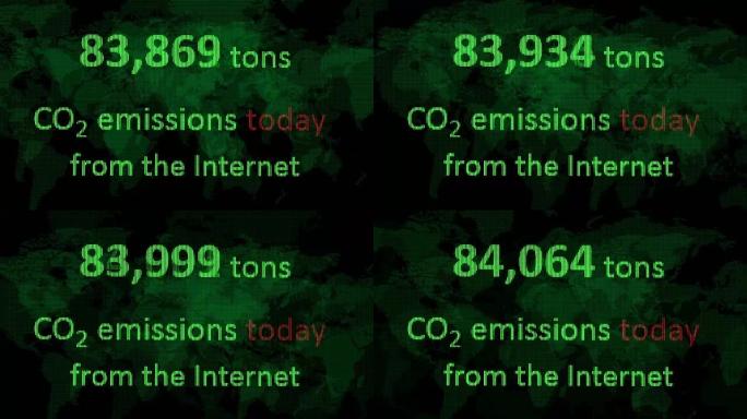 互联网的二氧化碳排放量