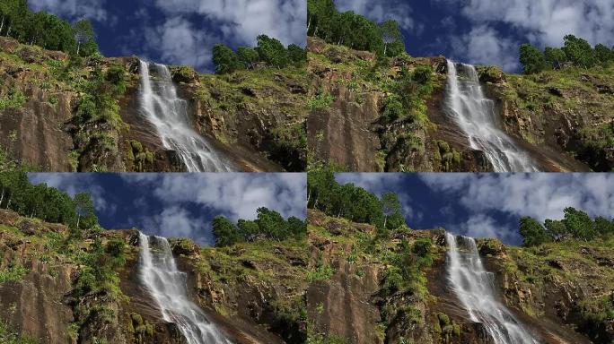 Waterfall among the tea plantations