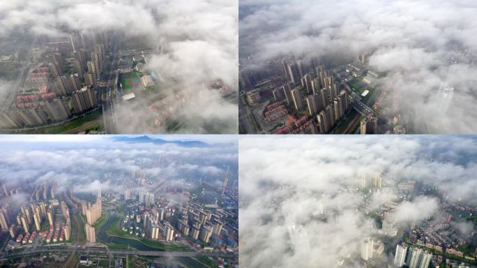 云雾之下的城市