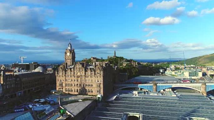 苏格兰爱丁堡的鸟瞰图