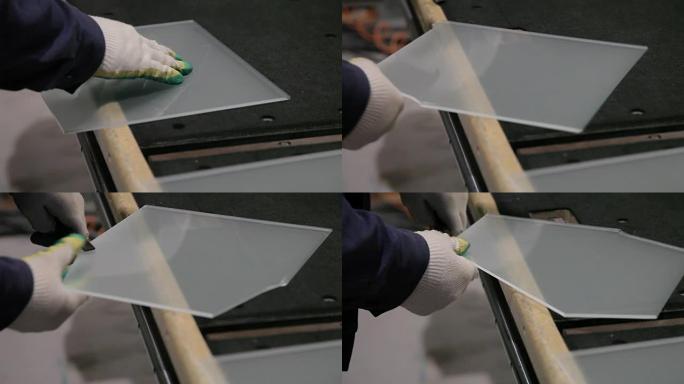 在机器上切片玻璃