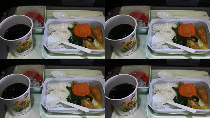 飞机上的饭菜
