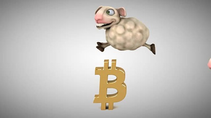 绵羊和比特币-3D动画