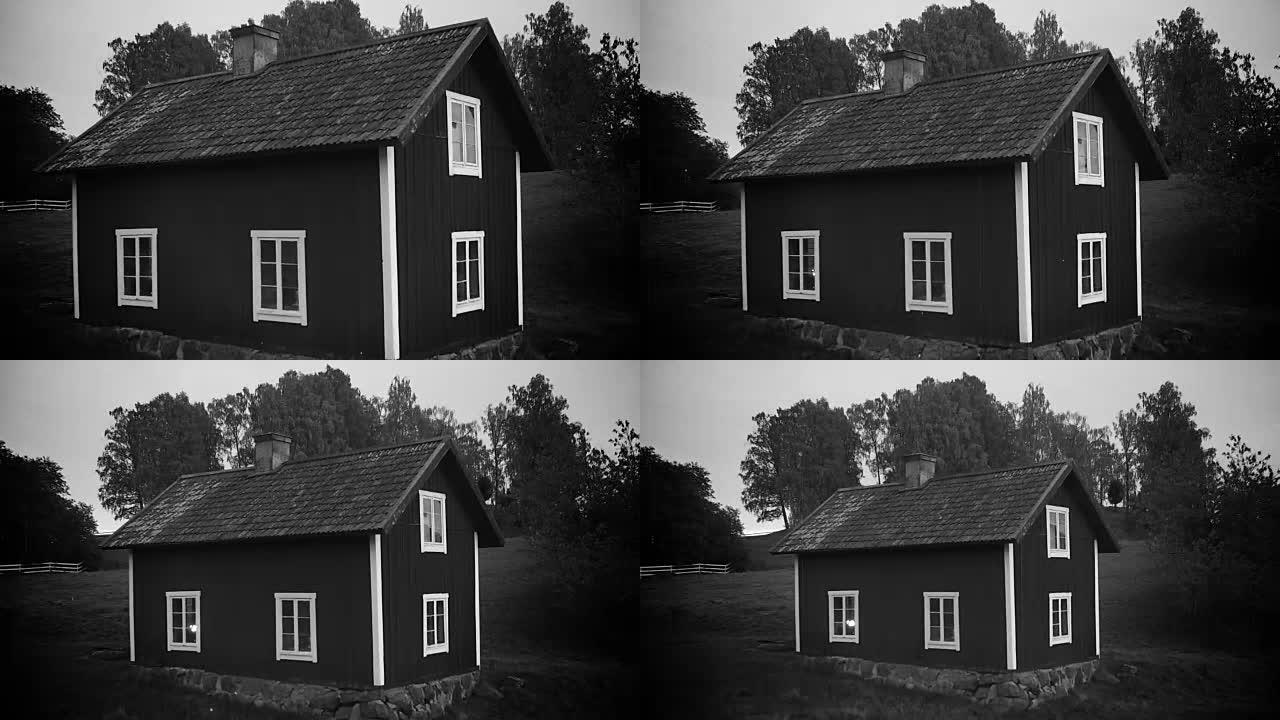 瑞典的旧木屋