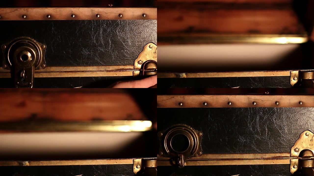 行李箱闩锁和带盖开口的锁