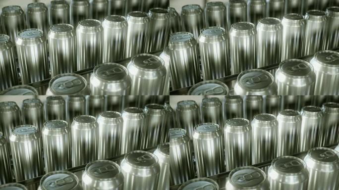 铝罐生产线。循环。