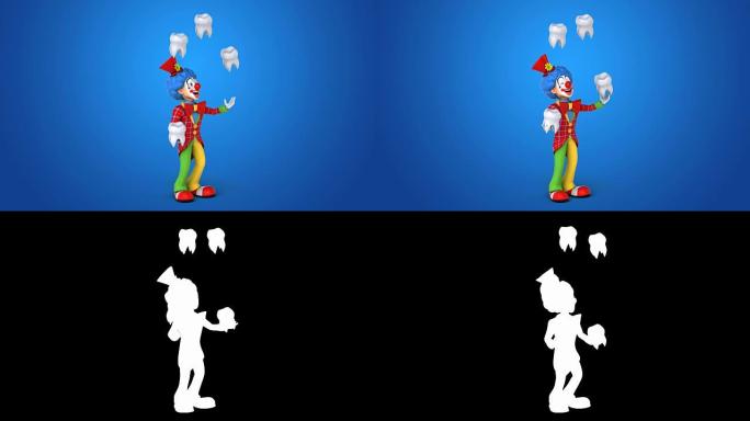 有趣的小丑-3D动画