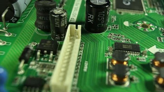 the electronic circuits close-up, macro