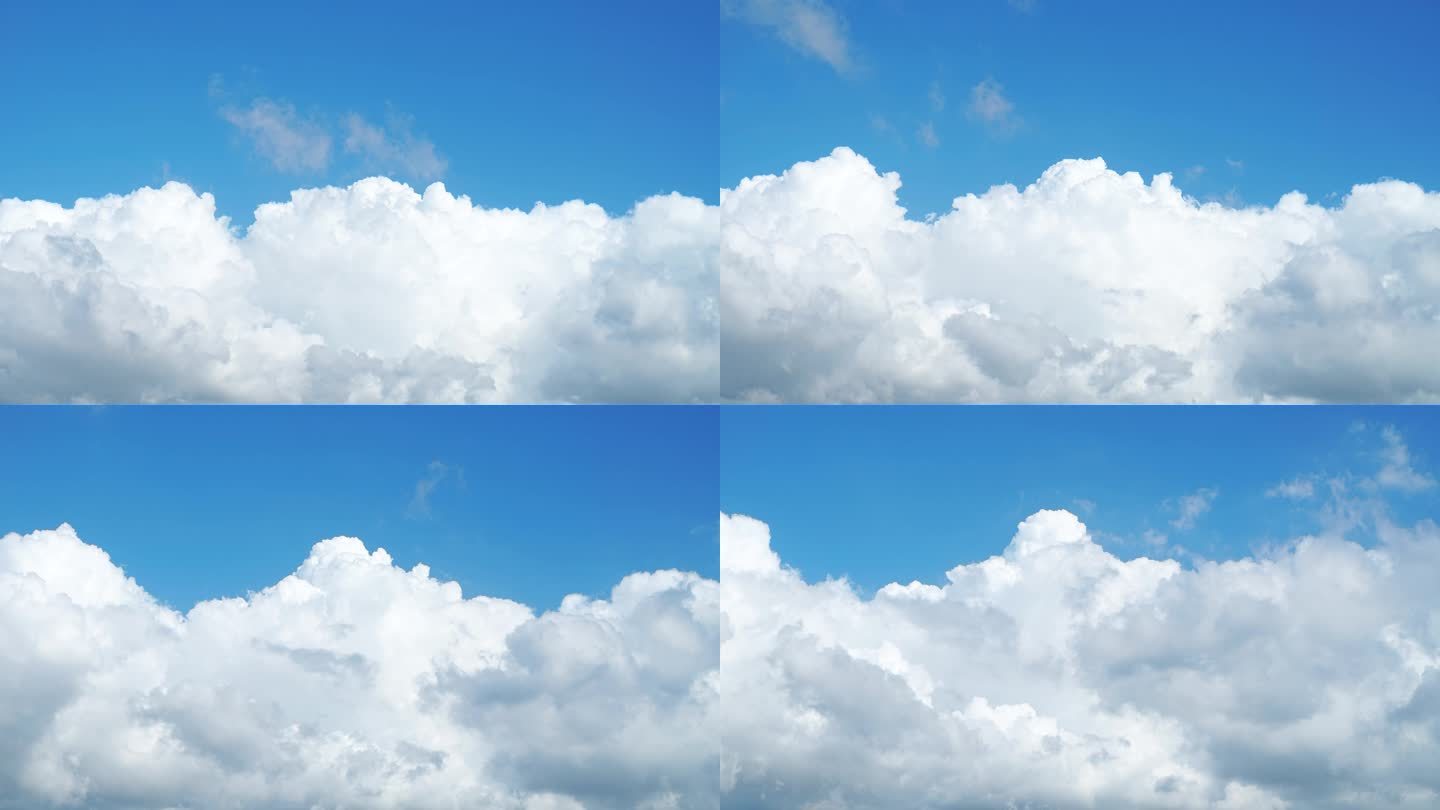 天空云延时小清新蓝天白云夏天云朵飘动云层
