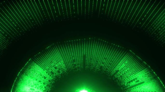 宽屏绿色抽象光效扩散