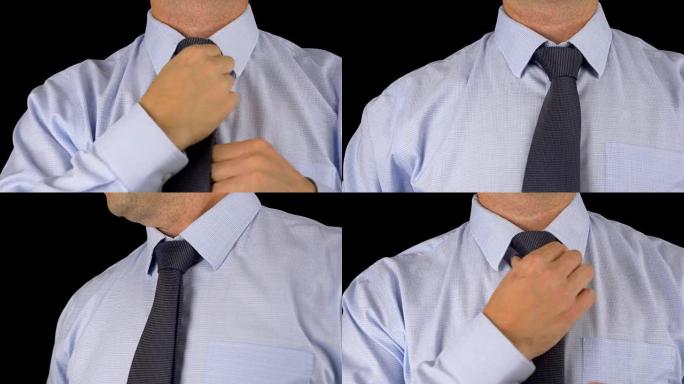 穿着西装和领带的时尚白人男子。商业风格。时尚形象。上班族。性感男人站着打领带。绿屏阿尔法通道透明背景