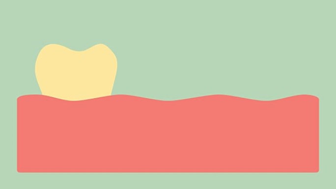 黄色到白色牙齿，牙齿美白和牙齿保健概念