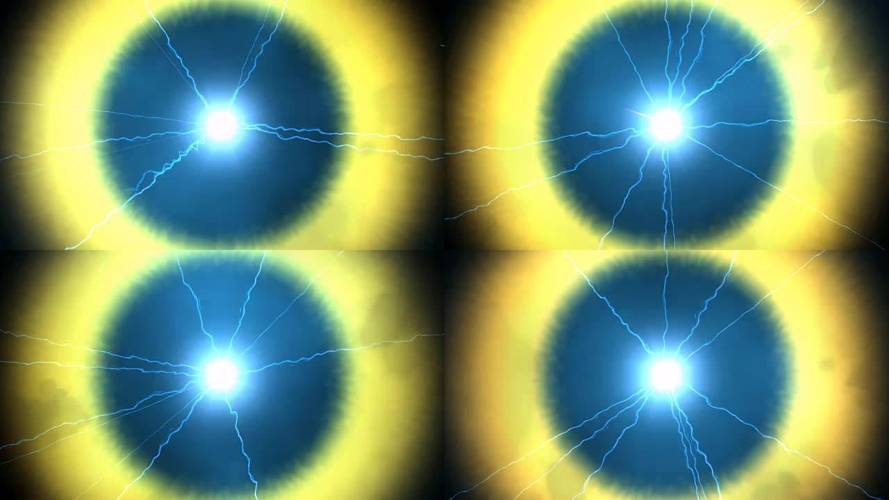 电的数字粒子动画