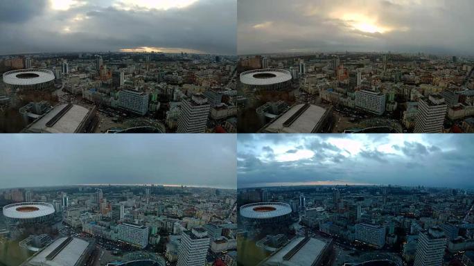 clouds moving in time lapse