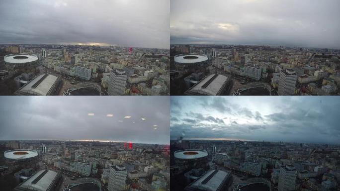 clouds moving in time lapse