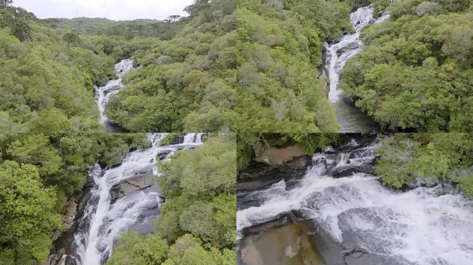 Caracol Falls in Canela，RS，巴西