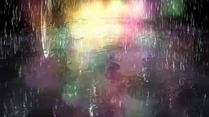 超现实的雨动画