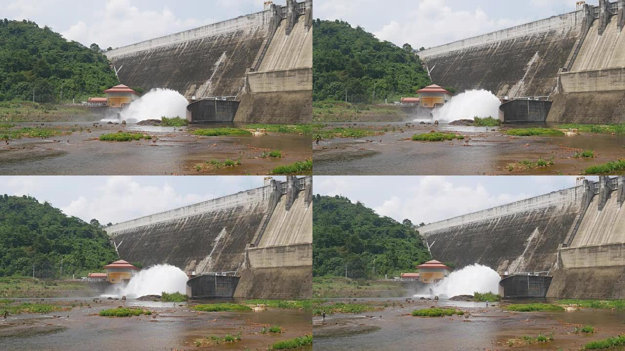 泰国那空克的Prakarnchon Khun Dan Dam。