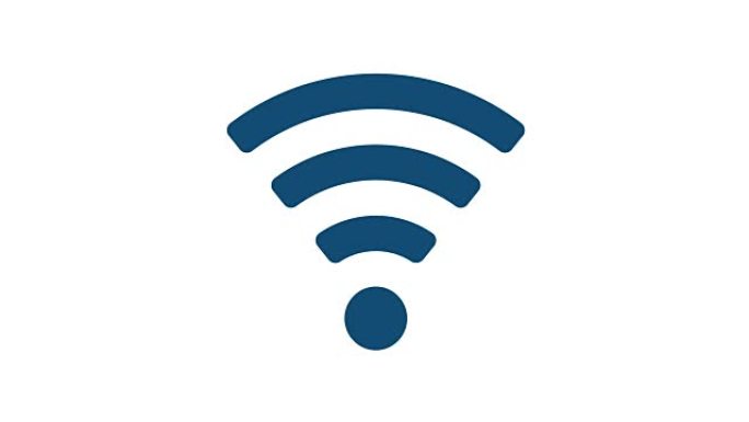无线WiFi符号隔离视频动画