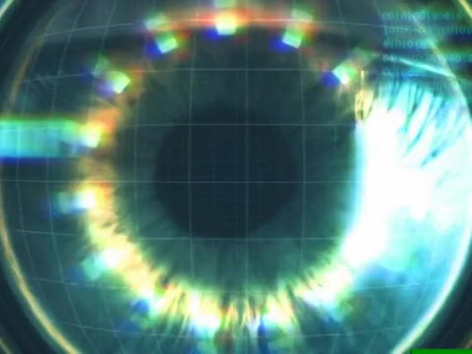 眼睛扫描仪-拒绝访问。朋友