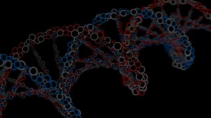 动画DNA链模型。3D渲染