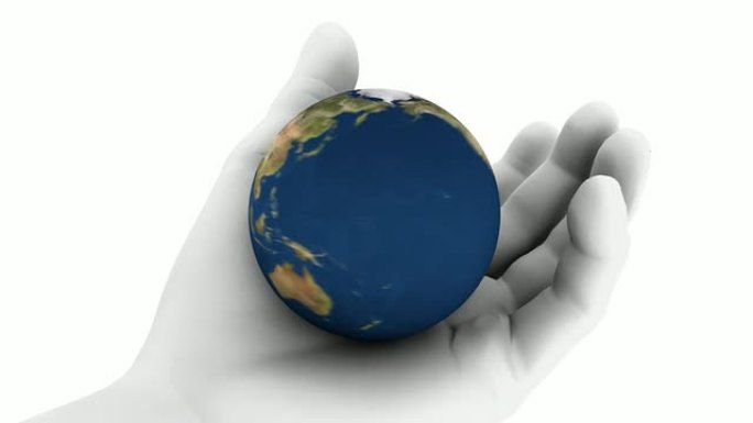 手握地球 (高清循环)