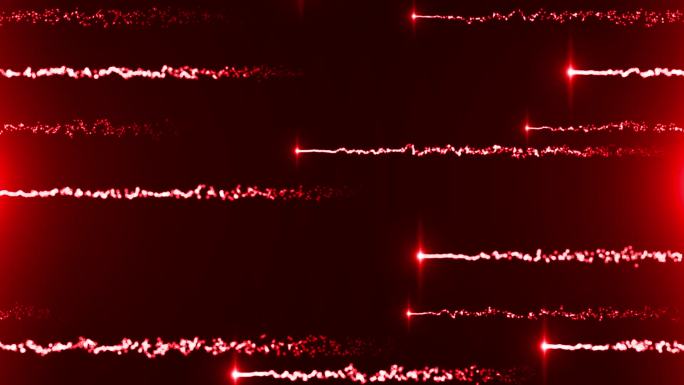 红色粒子右向左视频-循环2