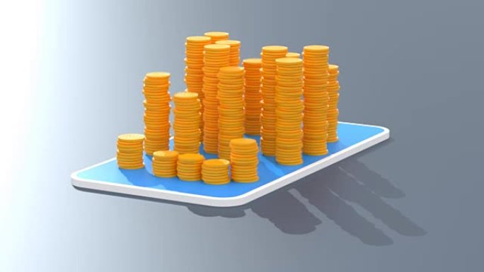 Bitcoin money animation - 3D Animation