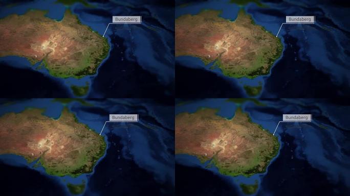 相机用指示器平移澳大利亚地图-班达伯格