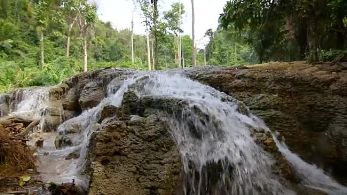 泰国北碧府4k自然水落，环境声