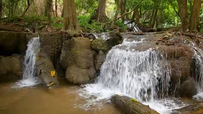 泰国北碧府4k自然水落，环境声