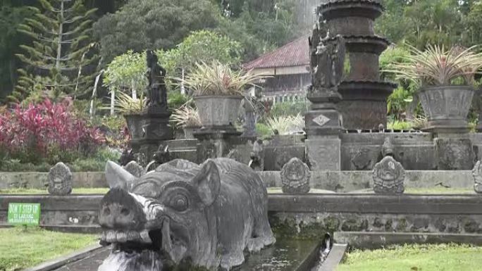 提尔塔刚加的水宫。印度尼西亚巴厘岛Karangasem的地标
