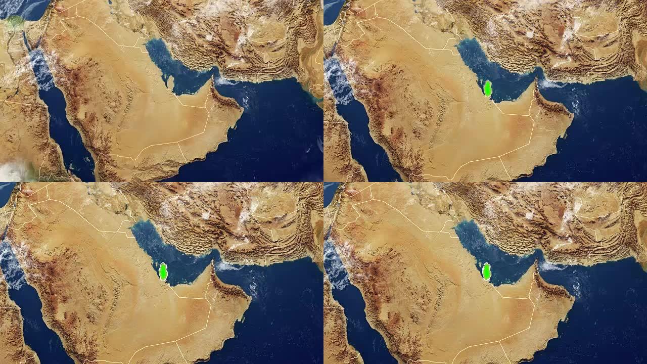 卡塔尔地图