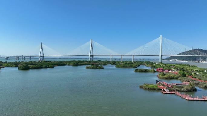 横琴芒洲湿地公园洪鹤大桥