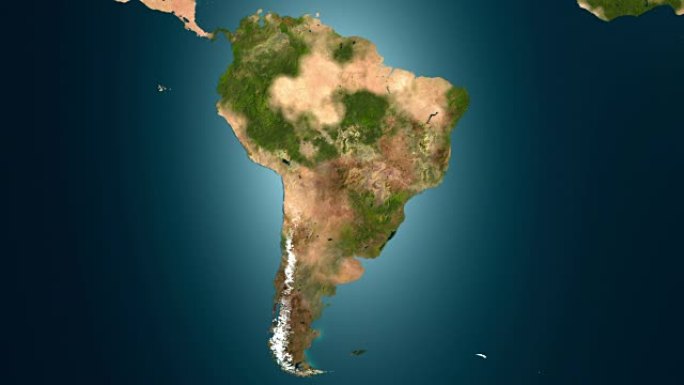 南美洲沙漠化-大灾变，4k动画。