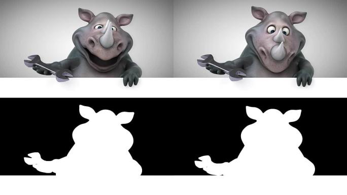 有趣的犀牛-3D动画