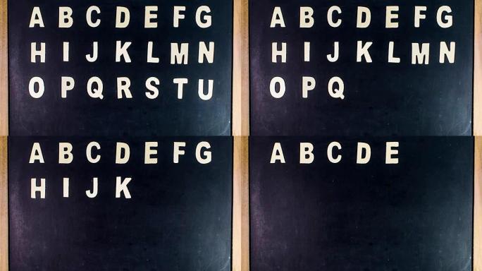 balkboard上的A到Z，延时